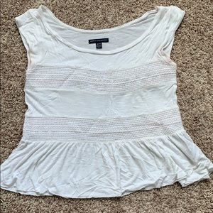 White babydoll top American eagle
